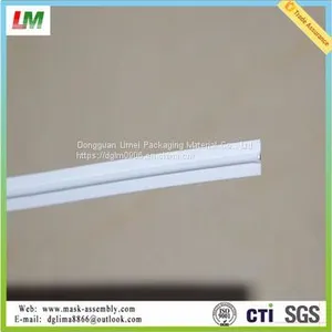 PE+galvanized Steel Double Core Plastic Nose Wire thumbnail-1