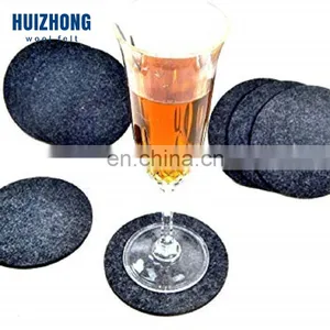 Various Colors Customized Leaf Shape Cheap Felt Cup Coaster thumbnail-4