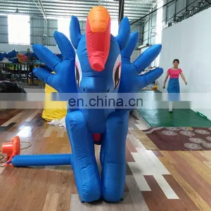 Wholesale Inflatable Cartoon Promotional Animal Ground Inflatable Unicorn for Indoor Outdoor Advertising thumbnail-4