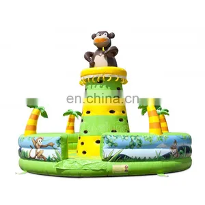 Jungle Themed Rock Climbing Wall Inflatable Climbing Climb Game For Adults thumbnail-1