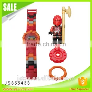 JSTOYS Funny Blocks Play Set Electronic Watch With Minifigures for Kids thumbnail-1