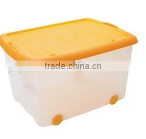 Plastic Storage Box With Big Wheel thumbnail-1