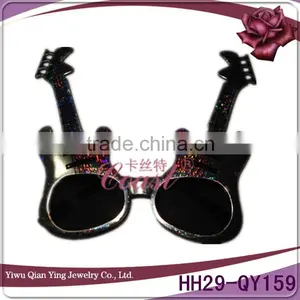 Plastic Laser Color Guitar Shaped Party Glasses thumbnail-1