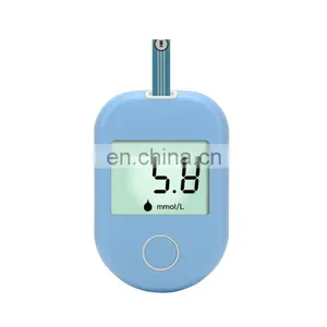 Wholesale Lancing Diabetic Glucometer Blood Testing Glucose Meter With Test Strips thumbnail-1