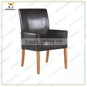 WorkWell PU High Quality Dining Roomsofa Chairs With Rubber Wood Legs Kw-D4197 thumbnail-1