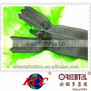 3# Black Fabric Tape Nylon Zipper KCC Zipper thumbnail-3