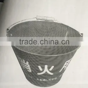 RED FIRE BUCKET METAL thumbnail-2