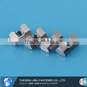 M4 Roll-in T Slot Nut With Spring Leaf Elastic Nut for 40 Serie Aluminum Profile Slot 8 thumbnail-1