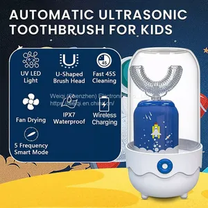 Electric Automatic Toothbrush U Type Kids Children Electronic Toothbrushes By Weiqi thumbnail-1