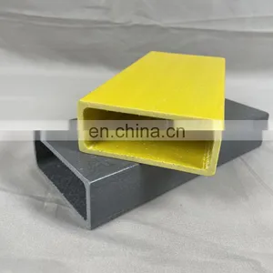 FRP/GRP Hollow Fiberglass Rod Tube Anti-aging Pultruded Rectangle Hollow Tube thumbnail-3