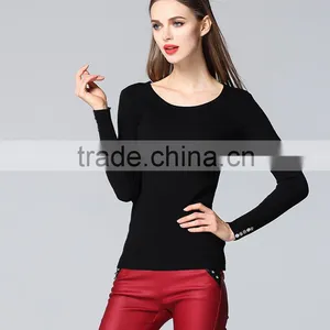 Fashion Design Sweater Knit Fabric Big Collar Sweater for Girls thumbnail-4