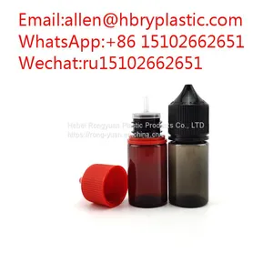 Empty 10ml 20ml 30ml Plastic Pet Ink Glue LDPE Empty Lace Glue Plastic Dropper Bottle With Childproof Tamper Lid thumbnail-4