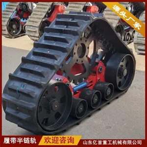 Customized Triangular Track Wheel Anti Sinking Vehicle for Mud Operation thumbnail-2