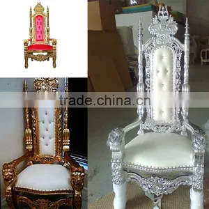 New Style Romania Gold King Throne Chair For Wedding thumbnail-4