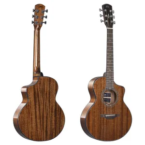 36inch Otis Guitar Factory Mahogany Solid Top Travel Acoustic Guitar Supplier 361L Wood Guitar Manufacturer thumbnail-2
