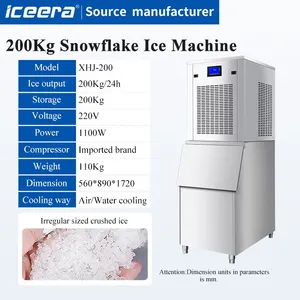 200KG Direct Manufacturer Professional Granular Ice Maker Wholesale Ice Maker Machine thumbnail-2