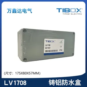 TIBOX Cast Aluminum Waterproof Box Outdoor LV1708 Waterproof Junction Box Aluminum Box Metal Box thumbnail-1