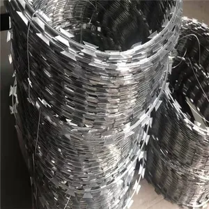 Hot-Dipped Galvanized Concertina Razor Barbed Wire for Secure Perimeter Fencing thumbnail-3