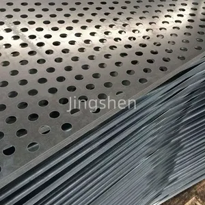 Polished, Perforated 90-degree Circular Mesh Diamond-shaped Curtain Wall Cladding Metal Grille, Including Cutting Service thumbnail-4