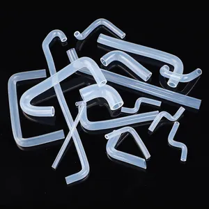 Custom High Temperature Resistant Transparent Food Grade Silicone Rubber 90 Degrees Elbow Hose for Bobble Tap Water Dispenser thumbnail-5