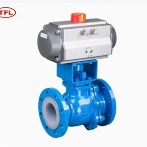 Replaceable Rubber Lined Double Flanged Butterfly Valve for Water Treatment thumbnail-1
