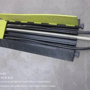 Jiulei Brand Jl-xcb-4ca Rubber and Plastic Bridge Belt (picture) - Length: 800mm * Width: 400mm * Height: 50mm - Slot Width: 40mm * Slot Height: 40mm * 4 Slots thumbnail-1