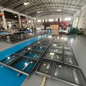 SUNFREE Waterproof Aluminum Slope Roof Skylight, Sound Insulation Glass Ventilation Window thumbnail-1
