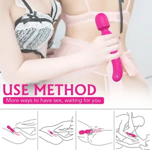 Dual-End Wand Massager — 3 Modes + Heating, 800mAh, IPX7, OEM thumbnail-2