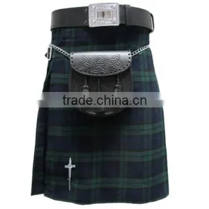 New Black Watch 5 Yard 10oz Scottish Highland KILT (Formal & Everyday) thumbnail-1
