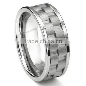 Tungsten Carbide 9mm Double Coinedge Wedding Band Ring, 2016 Promotion Tungsten Ring thumbnail-1