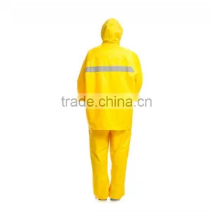 YANLI 100%waterproof,high Quality Yellow Pvc Vinyl Raincoat thumbnail-3