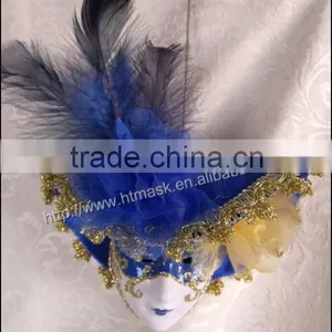 Vintage Handprint Decron Bell Decoration Handmade Hat Mask thumbnail-1