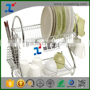 2016 High Quality Kitchen Storage Useful Plate Kitchen Rack Stainless Stainless Steel Kitchen Utensil Rack High Quality for Bow thumbnail-1