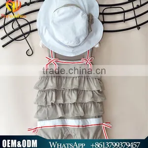 Hot Sale Summer Girl Cloth Cute Infant&Toddler Clothing Kids Girls' Clothes Baby Girl Strap Cupcake Jumpsuits Baby Girl Rompers thumbnail-1