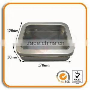 Metal Tin Box With Clear Widow thumbnail-1