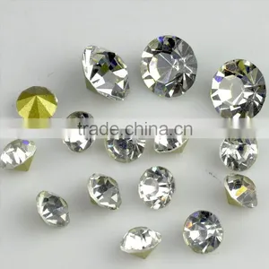China Factory Wholesale Jonquil Color Chatons, MC Crystal Point Back Rhinestones, Diamond Crystals for Decoration thumbnail-1