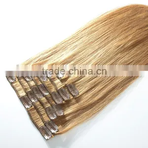 Cheaper Remy Human Hair Clip In Hair Extensin, Stocks High Quality Clip In Hair Extension thumbnail-2