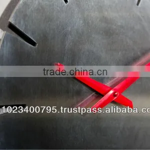 Unique Clock, Handmade Modern Wall Clock With Stone Veneer and Steel Numbers thumbnail-4