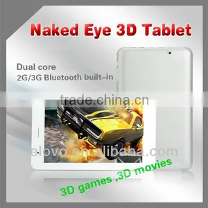 World Premiere ! Dual Core 7 Inch Naked Eye 3d Tablet Built in 3g Calling Support Naked Eye 3d Movies Bluetooth thumbnail-1