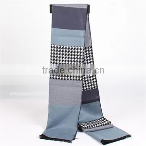 2015 New Quality Men Fleece Plaid Long Blanket Scarf thumbnail-1