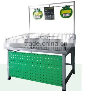 TOP Selling Supermarket Metal Vegetable and Fruit Display Shelf thumbnail-4