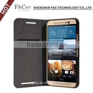 Luxury pu Leather Cellphone Case for HTC One M9,card Slots Design Stand Folio Cover for HTC One M9 thumbnail-4