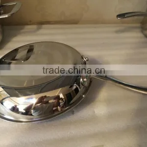 Triple Stainless Steel(3 Layers) Nonstick Frying Pan Saucepan Saucepot Casserole Cookware Set thumbnail-2