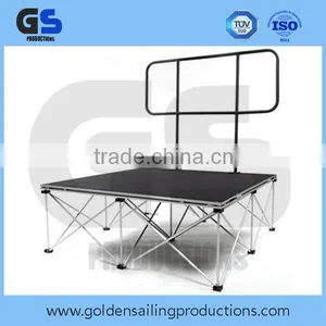 Smart Stage, Portable Stage Deck /platform With Guard Rail thumbnail-1