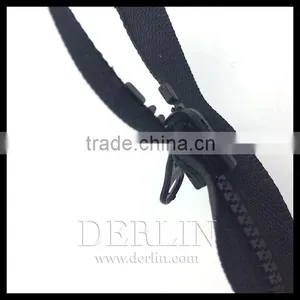 Black Plastic Nylon 3# Reversible Zipper Slider thumbnail-2