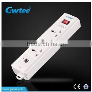 PC Extension Cord Socket With USB Charger Port Multiple Plug Socket With Switch thumbnail-4