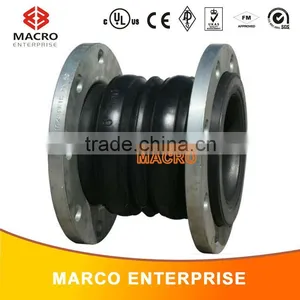 Double Arch Threaded Union Flexible Rubber Joint thumbnail-1