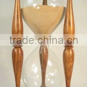 HOURGLASS, WOODEN HOURGLASS, DECORATIVE HOURGLASS thumbnail-1
