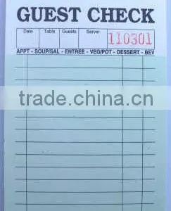 CT-G3616 Guest Checks GUEST CHECKS FOR RESTANRANT USE FROM China thumbnail-1
