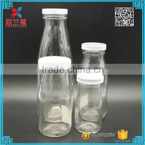 Custom Designed Cheap Glass Milk Bottles for Sale 200ml thumbnail-1